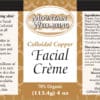 colloidal copper facial creme